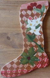 Nathalie RENZACCI - Interieurvormgeving Sok in Hout met de hand gemaakt : Thema Kerstmis